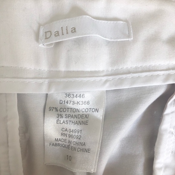 Dalia Crisp White Tapered  Crop Size 10 Trousers - Picture 3 of 12